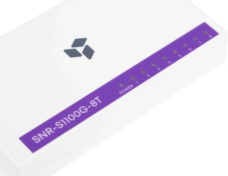 Коммутатор SNR SNR-S1100G-8T (L2) 8x1Гбит/с неуправляемый