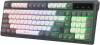 Клавиатура Оклик 731G серый/белый USB Multimedia for gamer LED кабель 1.5м