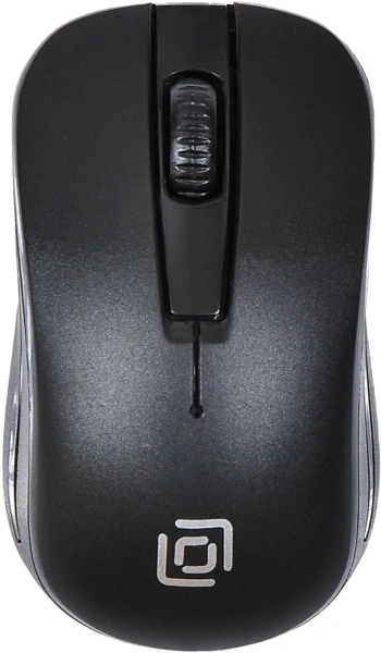 Мышь Оклик 445MW черный оптическая 1600dpi беспров. USB 3but (945817)
