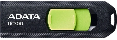 Флеш Диск A-Data 128Gb Type-C UC300 ACHO-UC300-128G-RBK/GN USB3.2 черный/зеленый