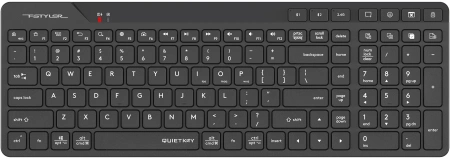 Клавиатура A4Tech FBK27C AS черный USB беспроводная BT/Radio slim Multimedia