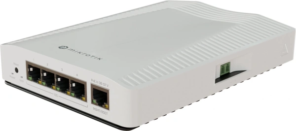 Коммутатор MikroTik CRS304-4XG-IN 1x1Гбит/с 4x10Гбит/с 1PoE управляемый