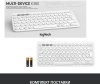 Клавиатура Logitech K380 белый беспроводная BT (920-009589)