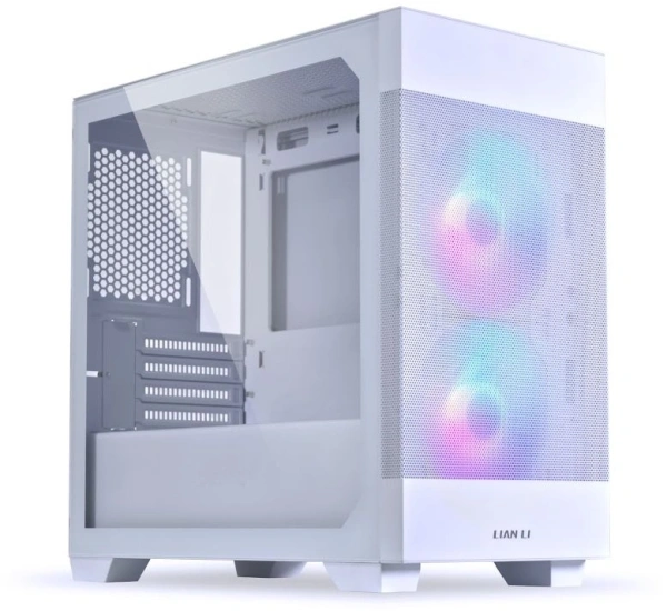 Корпус Lian-Li Lancool 205M Mesh белый без БП mATX 3x120mm 2x140mm 2xUSB3.0 audio bott PSU