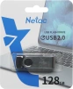 Флеш Диск Netac 128GB U505 NT03U505N-128G-20BK USB2.0 черный/серебристый
