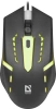 Мышь Defender Hit MB-601 черный оптическая 1200dpi USB 3but (52601)