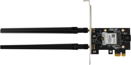 Сетевой адаптер Wi-Fi + Bluetooth Asus PCE-AXE5400 AXE5400 PCI Express x1 (ант.внеш.съем) 2ант.
