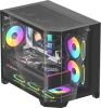 Корпус Formula Crystal Z6M Floe черный без БП mATX 4x120mm 2xUSB3.0 audio bott PSU