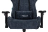 Кресло игровое Zombie VIKING KNIGHT Fabric синий Light-27 с подголов. крестов. металл