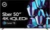 Телевизор QLED Sber 50" SDX-50UQ5234 Салют ТВ Frameless черный 4K Ultra HD 60Hz DVB-T DVB-T2 DVB-C DVB-S DVB-S2 USB WiFi Smart TV (RUS)