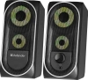 Колонки Defender Solar 2 2.0 черный 8Вт портативные