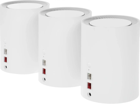 Бесшовный Mesh роутер Cudy M3000 (M3000(3-PACK) WHITE) AX3000 100/1000/2500BASE-T белый (упак.:3шт)