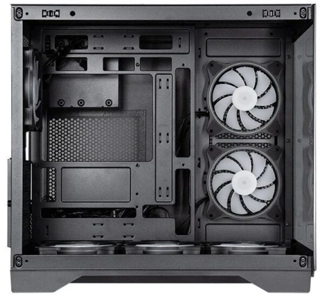Корпус Chieftec Visio черный без БП ATX 9x120mm 2x140mm 1xUSB3.1 audio bott PSU