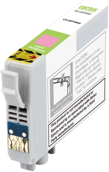 Картридж струйный Cactus CS-EPT966 T0966 светло-пурпурный (13мл) для Epson Stylus Photo R2880 с чипом