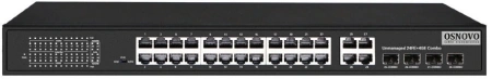 Коммутатор Osnovo SW-62444(400W) 24PoE 400W неуправляемый