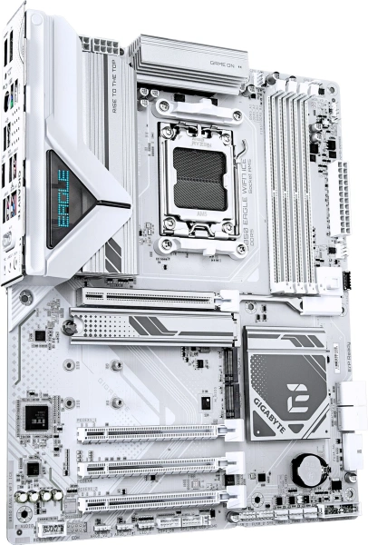 Материнская плата Gigabyte B850 EAGLE WIFI7 ICE Socket AM5 AMD B850 4xDDR5 ATX AC`97 8ch(7.1) 2.5Gg RAID+HDMI+DP