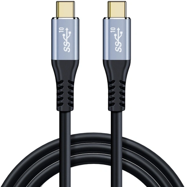 Кабель Premier PD100W/USB 3.1Gen2/4K PCG5916-1.0 USB Type-C (m)-USB Type-C (m) 1м черный