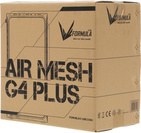 Корпус Formula Air Mesh G4 PLUS черный без БП mATX 1xUSB2.0 1xUSB3.1 audio
