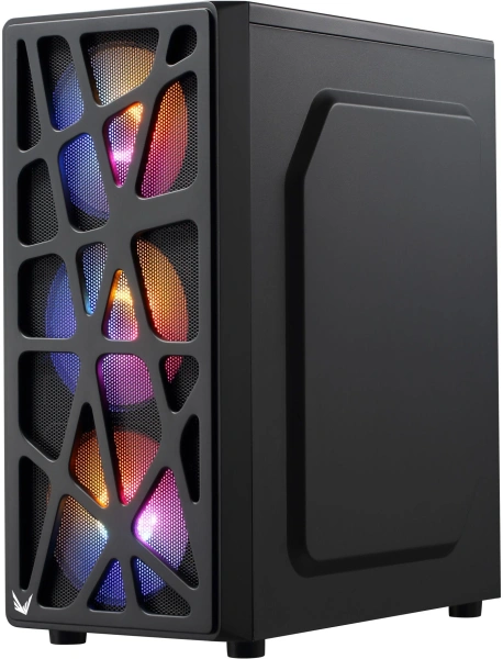 Корпус Formula Mana черный без БП ATX 4x120mm 2xUSB2.0 1xUSB3.0 audio bott PSU