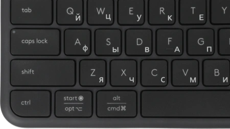 Клавиатура Logitech K950 черный USB беспроводная BT/Radio slim (920-012434)