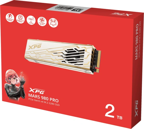 Накопитель SSD A-Data PCIe 5.0 x4 2TB SMAR-980P-2TCI Mars 980 Pro M.2 2280