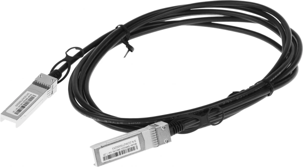 Кабель TP-Link SM5220-3M 10Гбит/с stranded 3м черный SFP+-SFP+