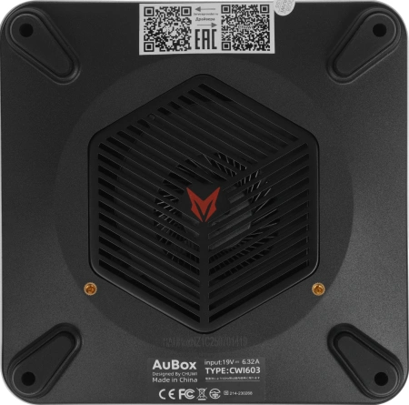 ПК Мини Chuwi AuBox Ryzen 7 8745HS (3.8) 32Gb SSD1Tb 780M Windows 11 Pro 2x2.5GbitEth WiFi BT 120W серебристый/черный
