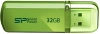 Флеш Диск Silicon Power 32Gb Helios 101 SP032GBUF2101V1N USB2.0 зеленый