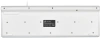 Клавиатура Оклик 490ML белый USB slim Multimedia LED