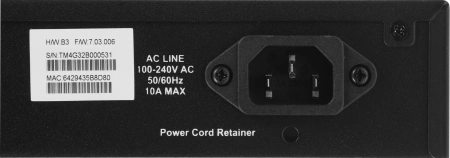 Коммутатор D-Link DGS-1210-52MPP/ME/B3A (L2) 48x1Гбит/с 4SFP 48PoE 740W управляемый