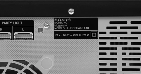 Минисистема Sony Shake-X10 черный 1200Вт CD CDRW DVD DVDRW FM USB BT