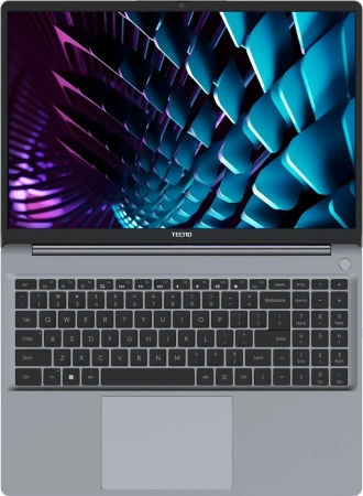 Ноутбук Tecno MegaBook K16SDA Ryzen 7 5825U 16Gb SSD1Tb AMD Radeon Graphics 16" IPS WUXGA (1920x1200) Windows 11 Home grey WiFi BT Cam 6060mAh (71005000264)