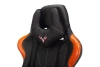 Кресло игровое Zombie VIKING 5 AERO черный/оранжевый экокожа с подголов. крестов. пластик