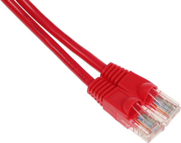 Патч-корд Buro UTP 4 пары cat.5E CCA molded 2м красный RJ-45 (m)-RJ-45 (m) (UTP-5E-2M-R)
