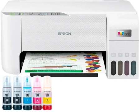 МФУ струйный Epson EcoTank L3276 (103) (C11CJ67436) A4 WiFi белый