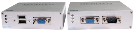 Переключатель KVM Osnovo TA-VKM/3+RA-VKM/3 1xPC port