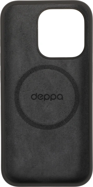 Чехол (клип-кейс) Deppa для Apple iPhone 15 Pro Liquid Silicone with MagSafe серый