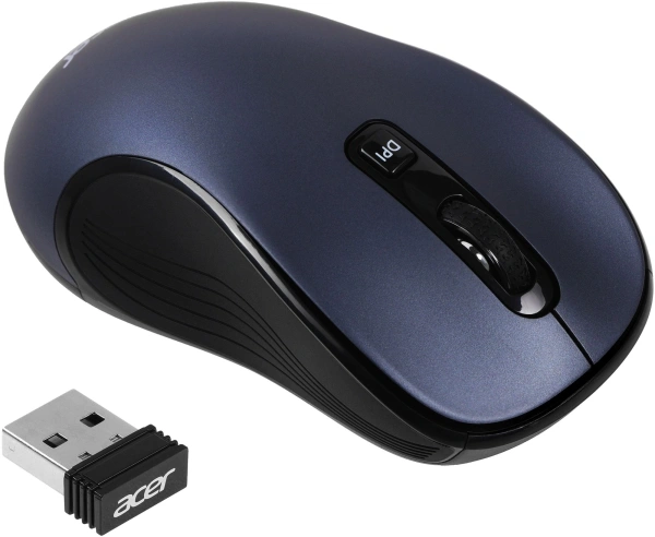 Мышь Acer OMR306 черный/серый оптическая 1600dpi беспров. USB 6but (ZL.MCECC.021)