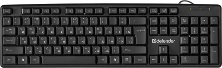 Клавиатура Defender Element HB-520 черный USB (45522) кабель 1.5м