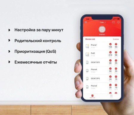 Бесшовный Mesh роутер Mercusys Halo H30G (HALO H30G(2-PACK)) AC1300 10/100/1000BASE-TX белый (упак.:2шт)