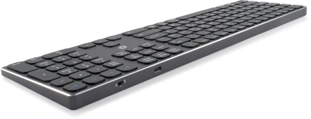 Клавиатура Оклик K867W серый/черный USB беспроводная BT/Radio slim Multimedia (2002130)
