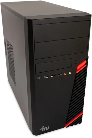 Корпус LinkWorld 727-A IRU черный без БП mATX 2xUSB3.0 audio