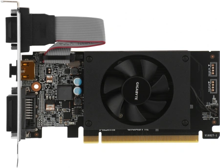 Видеокарта Gigabyte PCI-E 2.0 GV-N710D3-2GL 2.0 NVIDIA GeForce GT 710 2Gb 64bit DDR3 954/1600 DVIx1 HDMIx1 CRTx1 HDCP Ret low profile