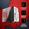 Корпус Bloody BD-CC110 белый/черный без БП mATX 5x120mm 2xUSB3.0 audio