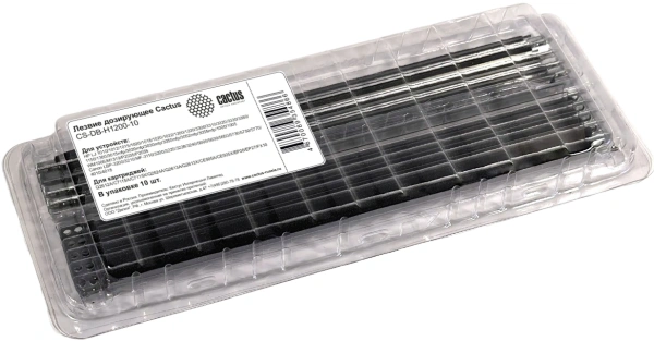 Лезвие дозирующее Cactus CS-DB-H1200-10 для HP LJ 1010/1012/1015/1020/1018/1020/1022/1200/1220/3300/3310/3320/3330/3380/1150/1300/3015mfp/3020mfp/3030mfp/3050mfp/3052mfp/3055mfp/1000/1005WM1005/M1319/P2035/P2055 Canon LBP-3200/3210/MF-3110/3200/3220/3228/