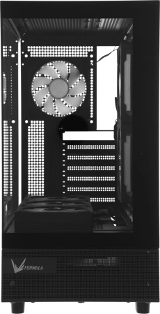 Корпус Formula Crystal Z8 FLOE черный без БП ATX 3x120mm 5x140mm 1xUSB2.0 1xUSB3.0 1xUSB3.1 audio bott PSU