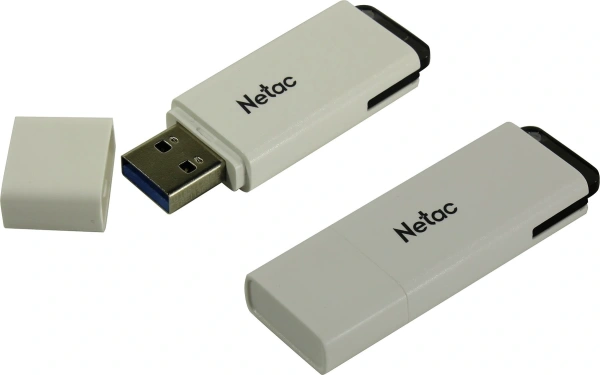 Флеш Диск Netac 128Gb U185 NT03U185N-128G-30WH USB3.0 белый
