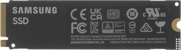 Накопитель SSD Samsung PCIe 3.0 x4 1TB MZ-V8V1T0BW 980 M.2 2280