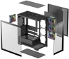 Корпус Deepcool CG580 4F V2 черный без БП ATX 6x120mm 4x140mm 2xUSB3.0 audio bott PSU