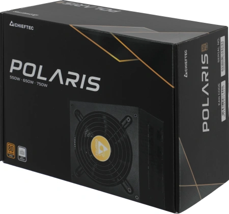 Блок питания Chieftec ATX 750W Polaris PPS-750FC 80+ gold 24pin APFC 120mm fan 8xSATA Cab Manag RTL